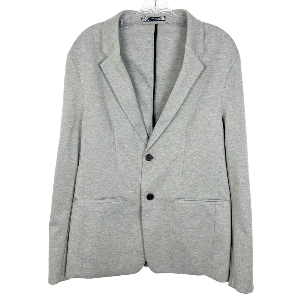 Zara women’s gray blazer size L button front